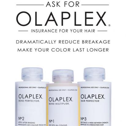 Ask your stylist about Olaplex